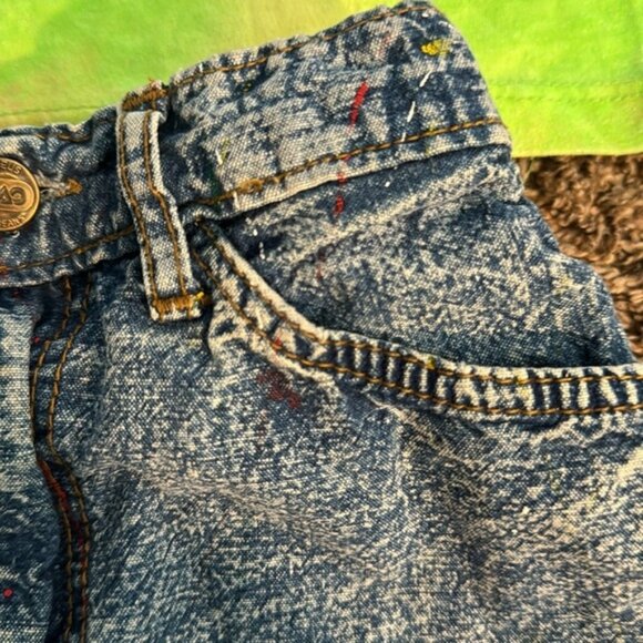 VTG Girls 90s Denim Skirt and Tie Dye T-Shirt Size 4 - Picture 6 of 16